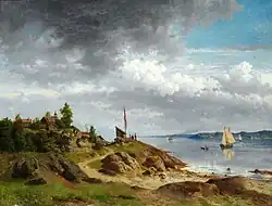 Norse Seascape with Figures (1857)