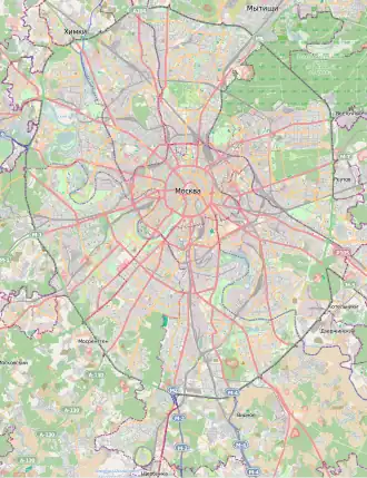 Location within Moscow