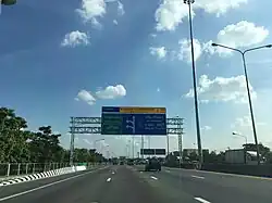 Intercity Motorway No.9, known as Kanchanaphisek Road or Bangkok's 2nd Outer Ring Road.