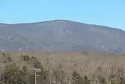Mount Oglethorpe with a dusting of snow.