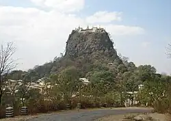 Image 31Mount Popa, a dormant volcano in the Central Lowlands (from Geography of Myanmar)