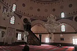 Interior of Yildirim Bayezid Mosque in Mudurnu