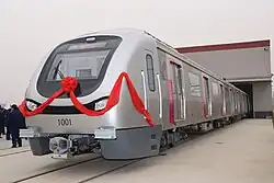 Railcars of the Mumbai Metro in 2010