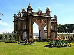 Entrance to the Ambavilas Palace, commonly known as Mysore Palace