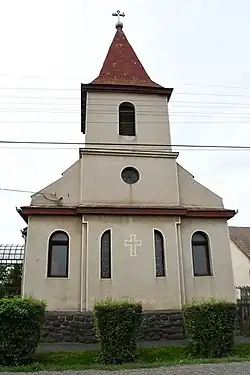 A Roman Catholic church in Nógrádkövesd.