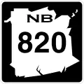 Route 820 marker