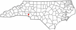 Location of Mount Holly, North Carolina