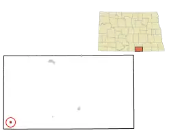 Location of Zeeland, North Dakota