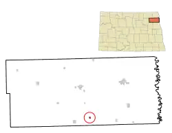 Location of Conway, North Dakota