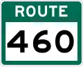 Route 460 marker