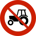 No tractors, or motor vehicles slower than 40&nbsp;km/h[N 2]