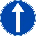 Proceed straight