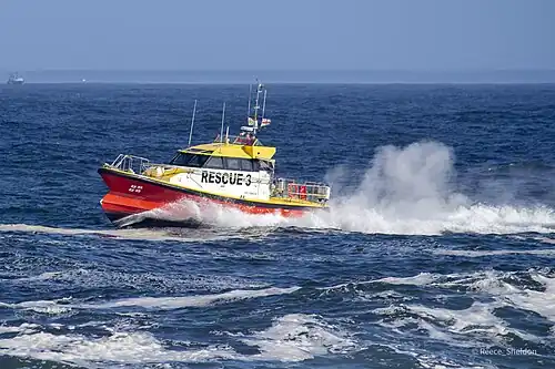 Table Bay station's Rescue 3, one of the NSRI's Class 1 offshore rescue crafts.