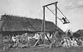 Polish soldiers on a swing in Volhynia, 1916