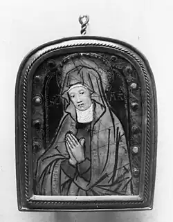 Painted Limoges enamel, 1520-40 by Nardon Pénicaud, 8.3 cm (3.3 in) high