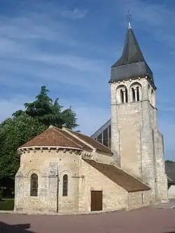 The Church of Saint-Laurent, in Neuvy-Pailloux