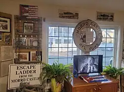A side of the room dedicated to the Morro Castle disaster