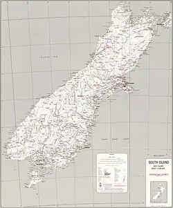 South Island counties in 1981