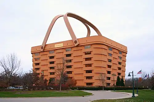 Irony – Headquarter of The Longaberger Company, Newark, Ohio, US, by NBBJ (1997)[49]