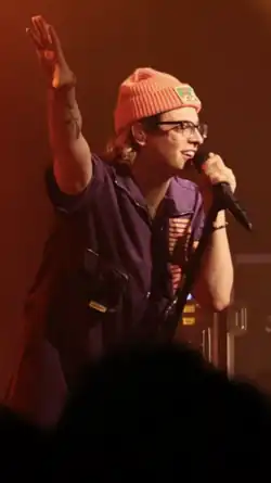 Anderson at Toad's Place touring for The Wrecks' album Sonder, 2022