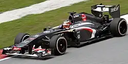 Nico Hulkenberg during a practice session