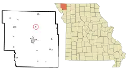 Location of Pickering, Missouri