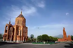 The church and the memorial of Nor Hachn