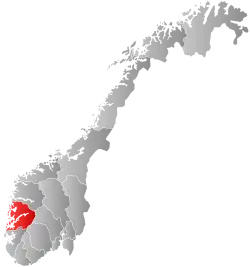 Hordaland within Norway