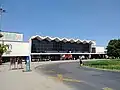 Exterior of Novi Sad railway station, July 2021