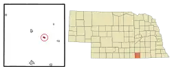 Location of Nora, Nebraska