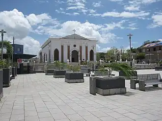 Historic church and the central plaza