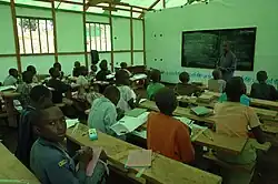 Emergency school, shared with people of the town