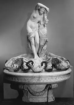 Nymph Drying Her Hair by Louis-Claude Vassé