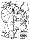 Map 6: Movement from Spotsylvania to the North Anna: Evening 21–22 May 1864.