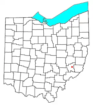 Location of East Union in Noble County, Ohio