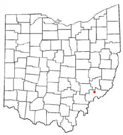 Location of Lowell, Ohio