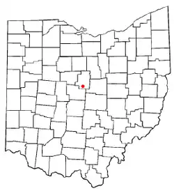 Location of Marengo, Ohio