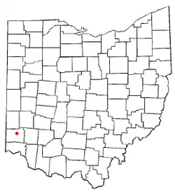 Location of Seven Mile, Ohio