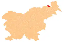 Location of the Municipality of Apače in Slovenia