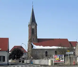 The church in Obersaasheim