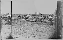 Rebel obstructions in front of Fort Mahone