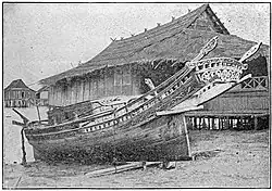 The Sama-Bajau's lepa house-boat with elaborate carvings