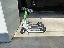 Lime electric scooters