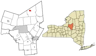 Location in Oneida County and the state of New York.