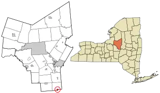 Location in Oneida County and the state of New York.