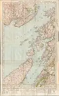 1925 Ordnance Survey map with The Garvellachs at centre