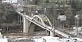 Oregon City bridge as seen from McLoughlin Promenade