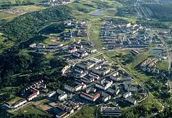 Bird's eye view of Orunia Górna