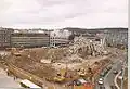 The building's place one week after the implosion