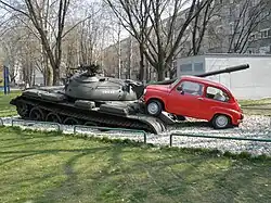 Red Fićo monument, Croatia